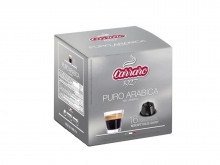 Кофе в капсулах Carraro Puro Arabica (Караро Пуро Арабика), упаковка 16 капсул, формат Dolce Gusto (Дольче Густо)